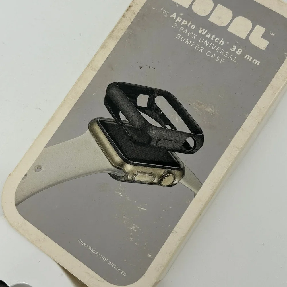 Modal Apple Watch 38mm 2-Pack Bumper Case Space Grey & Clear MD-AWBC382PK